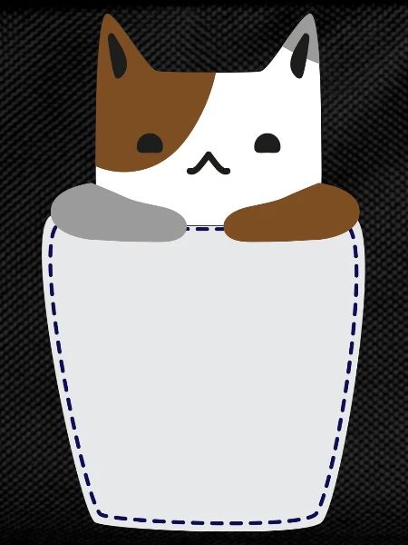 Chest pocket with cat