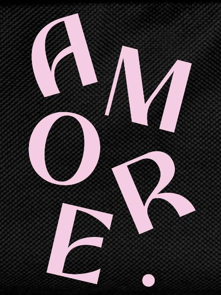 Pink Amore Text Design
