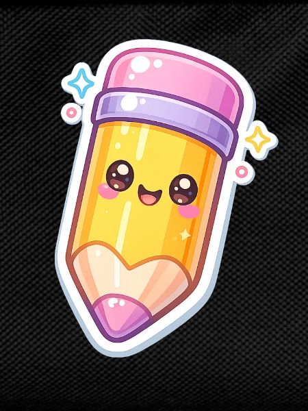 Kawaii Pencil Gloss Design
