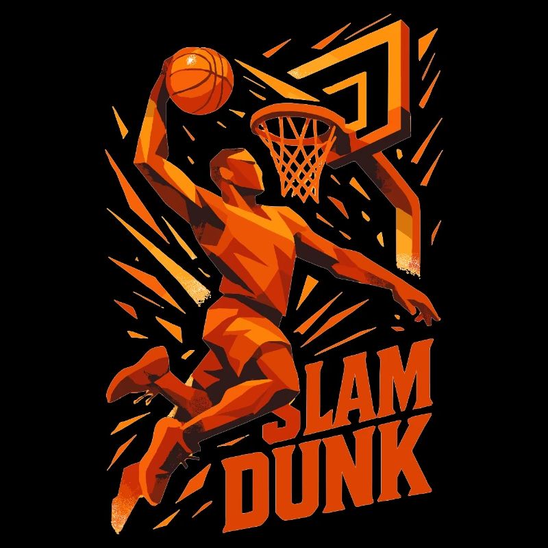Basketball Slam Dunk Wurf Spieler Dunking Geschenk