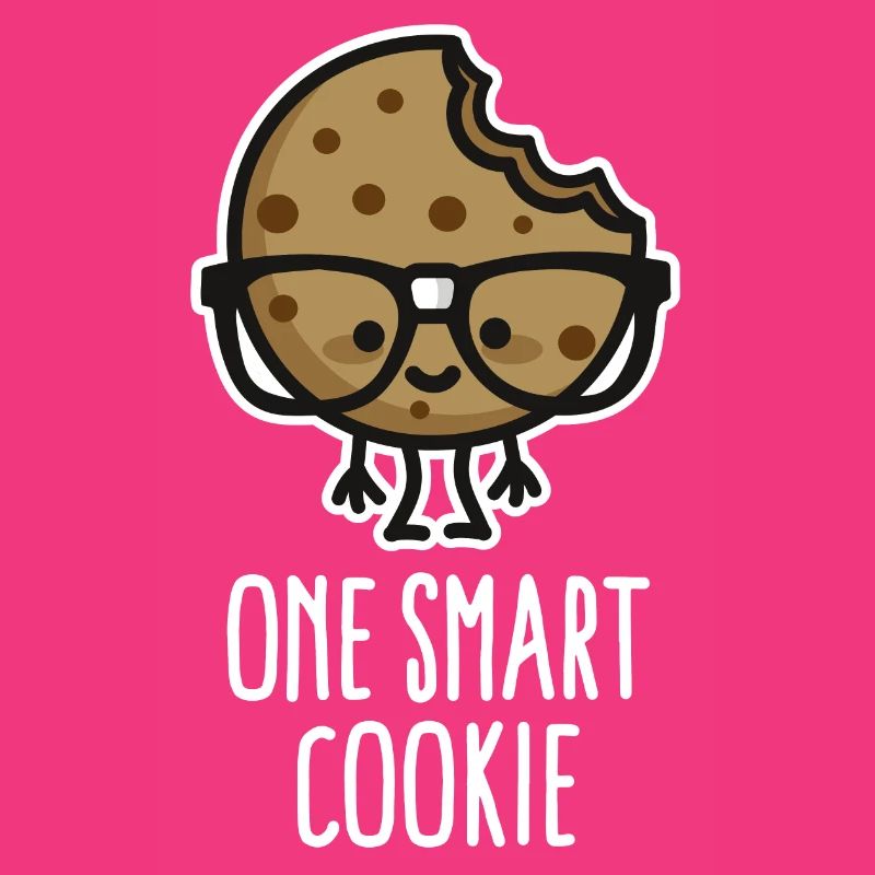 One smart cookie cute nerd geek student school fun