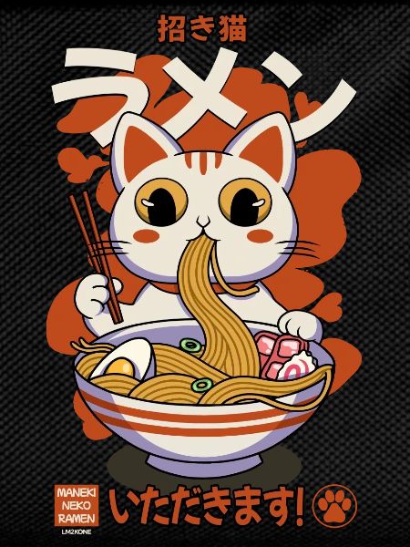 Maneki neko ramen retro