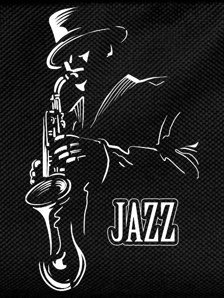 Jazz Sax Black and White