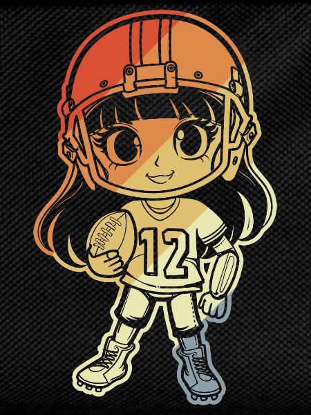 Little football player