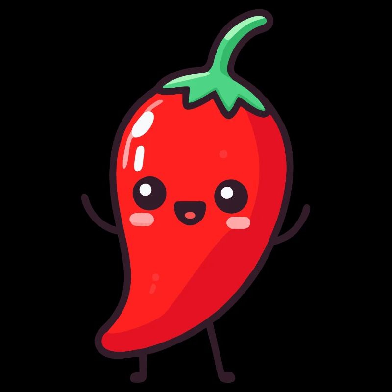Glücklicher Peperoni