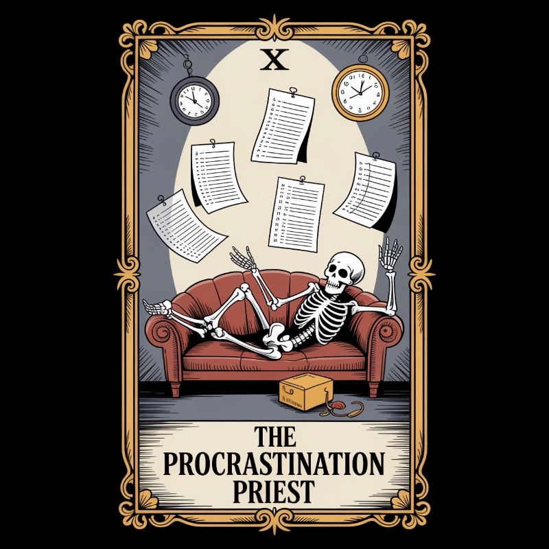 The Procrastination Priest Skeleton Procrastination