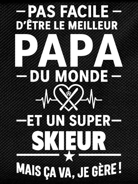 Herz + Ski – Super Papa Skifahrer