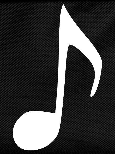 Music note white music