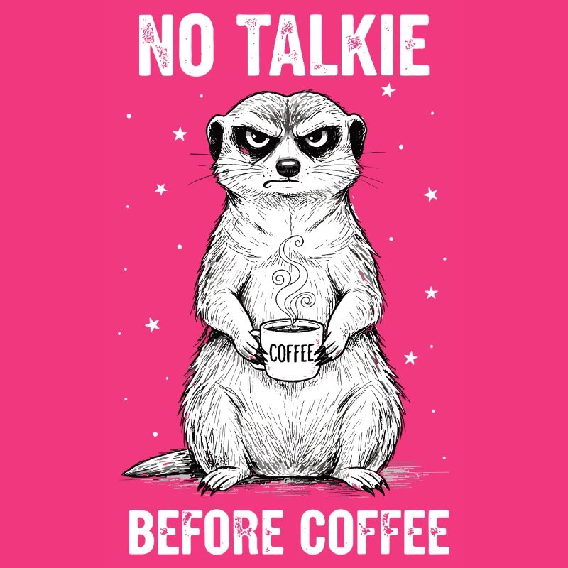 Pas de conversation devant un suricate amateur de café