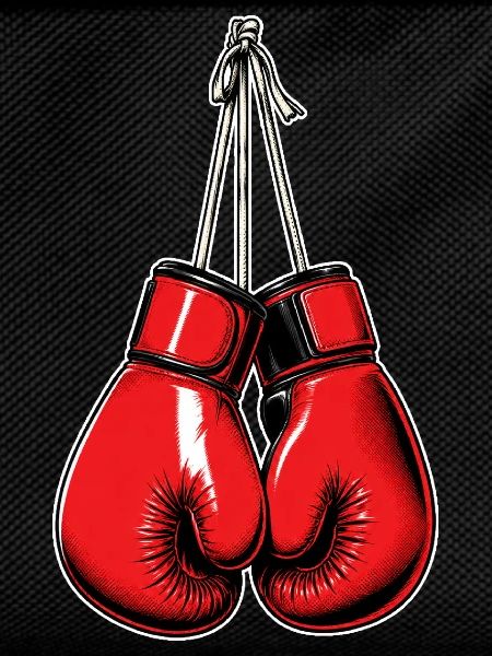 Rote Boxhandschuhe – Boxing & Fight