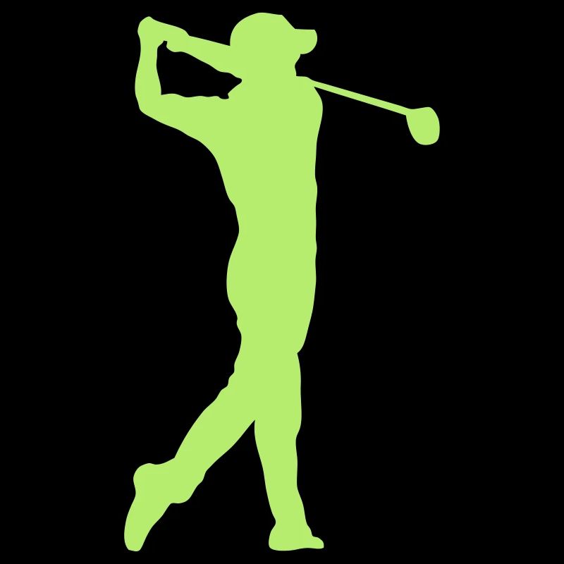 golf swing golfer silhouette drive sport
