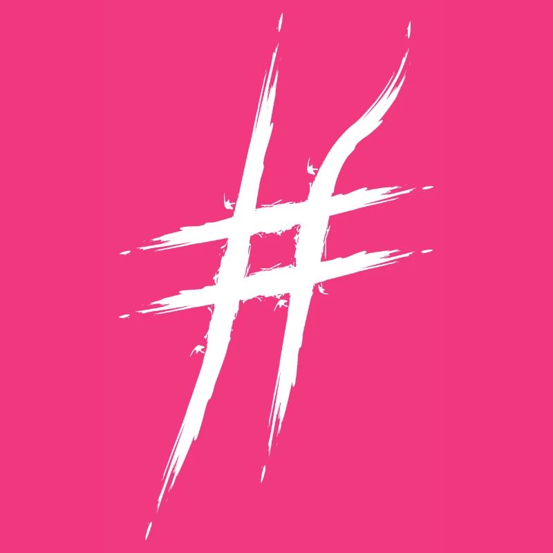 Hashtag design # icon reassignment diamond