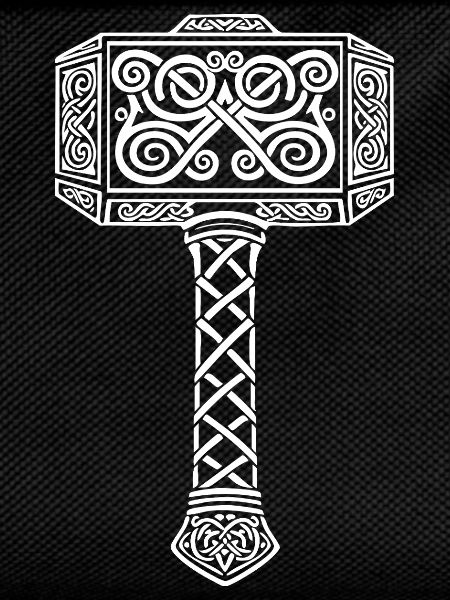 Mjölnir Thors Hammer Wikinger-Maskottchen