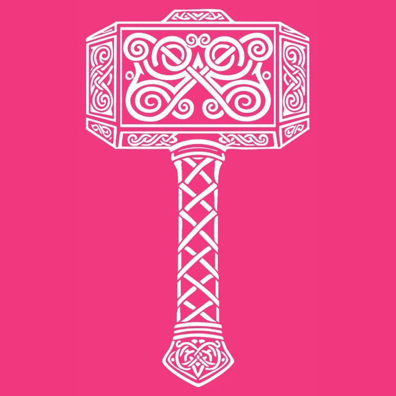 Mjölnir Thors Hammer Wikinger-Maskottchen