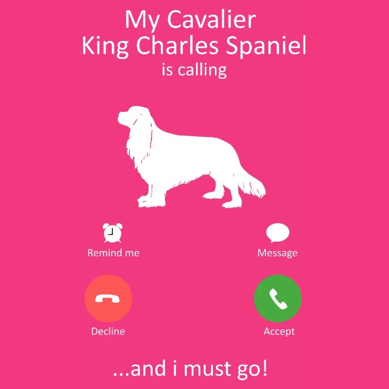 Le Cavalier King Charles Spaniel appelle le design