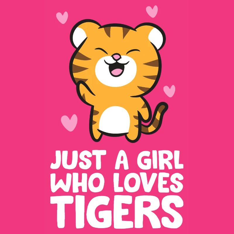 Nur ein Mädchen, das Tiger liebt