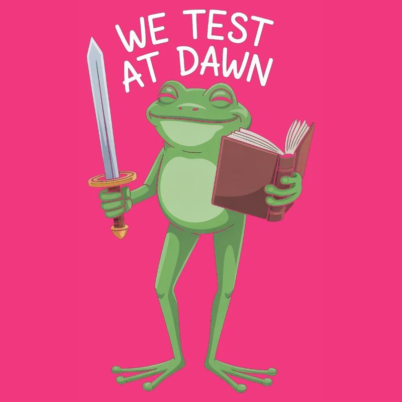 Dawn Test Frog: Sword & Scroll