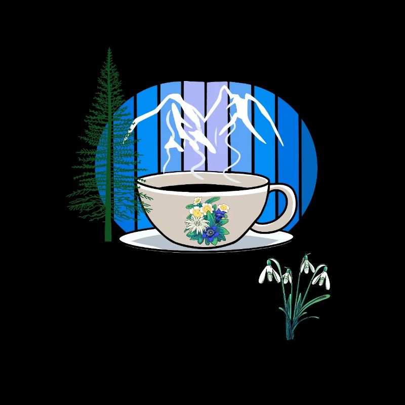 80s 90s Mountain Coffee Mug Austria Tyrol