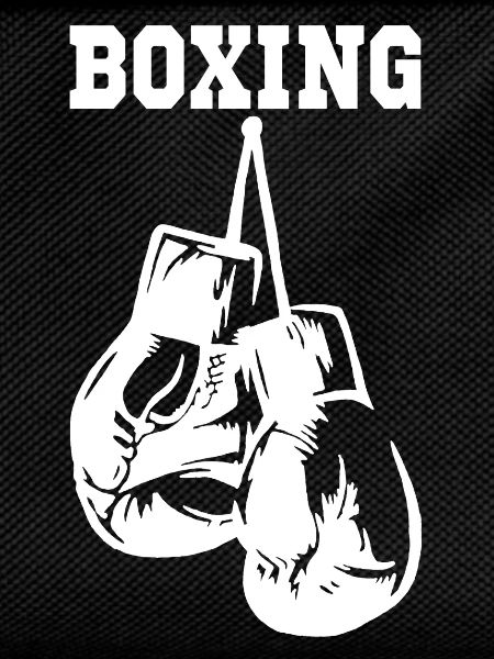 Weiße Boxhandschuhe