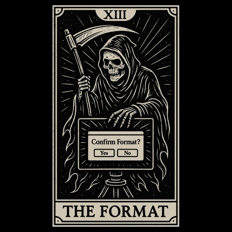 Datafararding Tarot : Mort du format