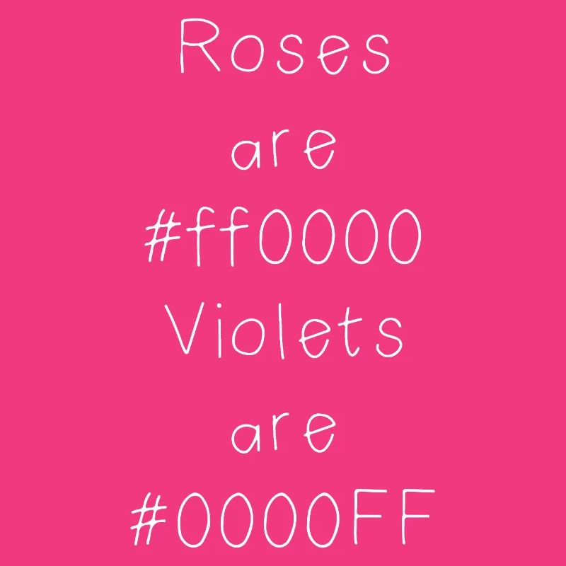 Blague sur le code couleur hexadécimal pour développeurs, codeurs et web...