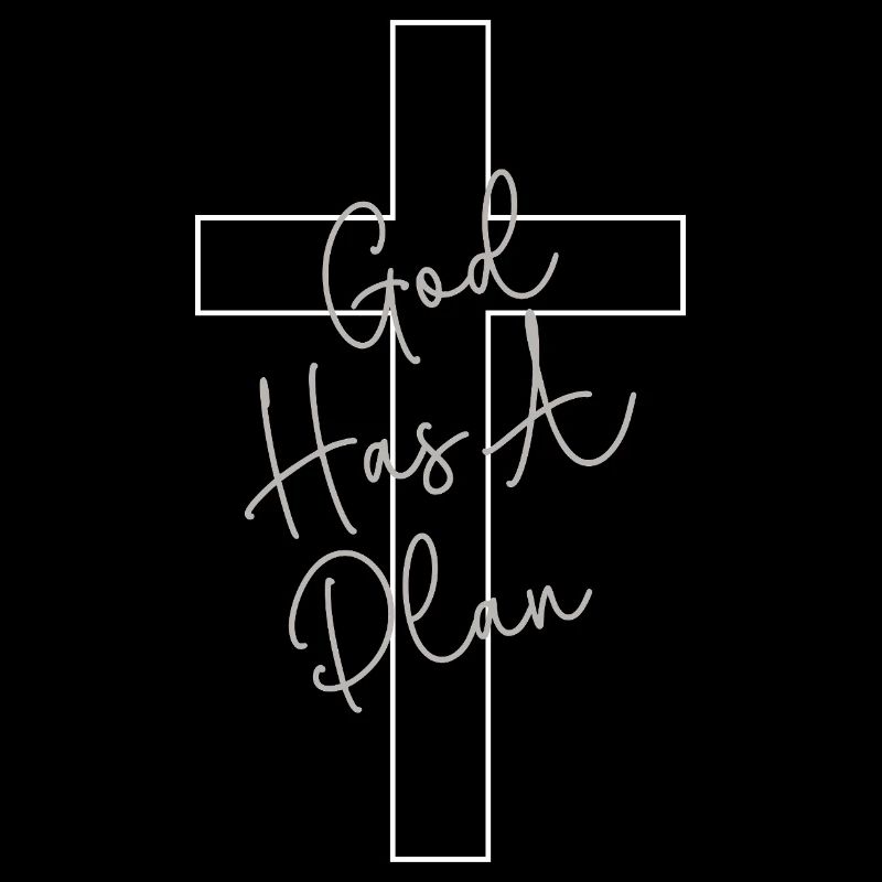 Gottes Plan Kreuz Handschrift Glaube Kirche Bibel