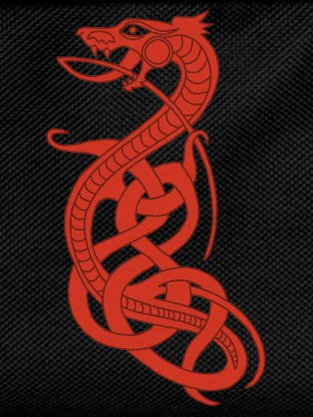 Infinite red snake