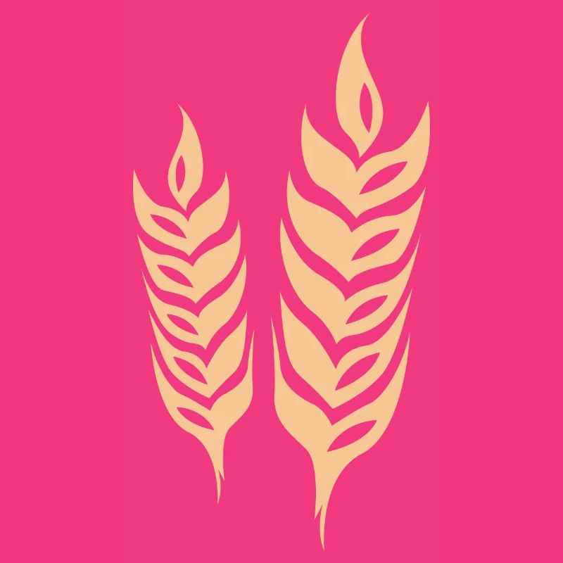 gerste getreide symbol Weizen Logo icon vector