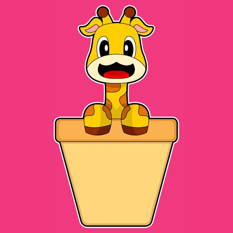 Cornet de crème glacée girafe