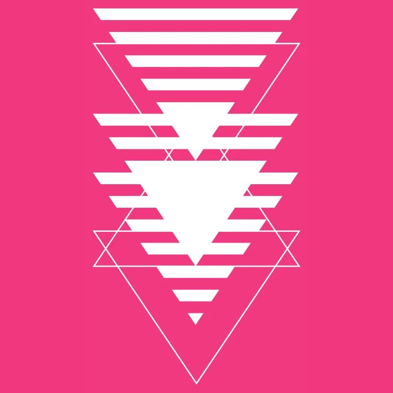 Layered Triangle Geometric Pattern