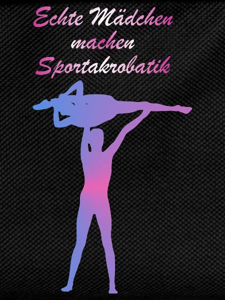Echte Mädchen Sportakrobatik