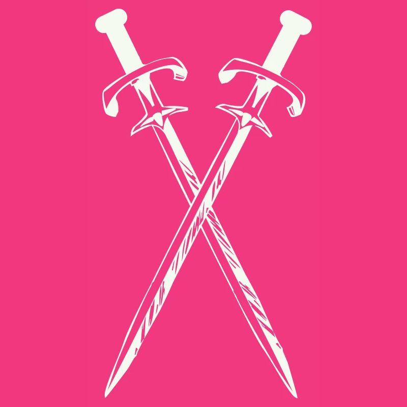 Deux épées en croix