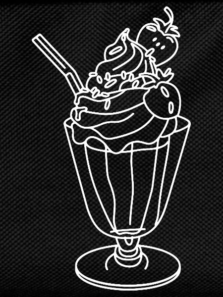 Eisbecher Skizze