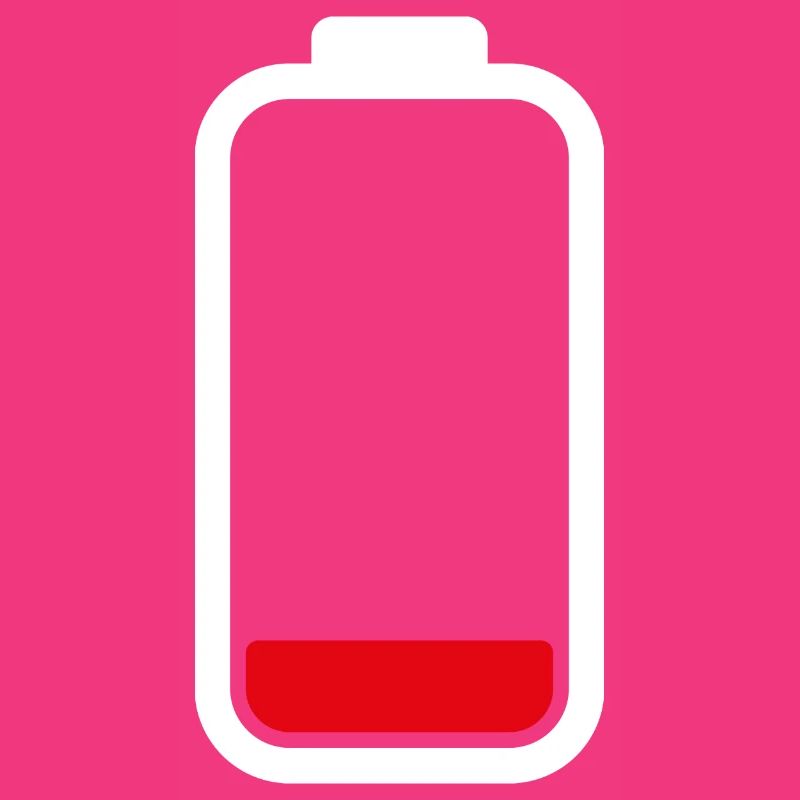 LOW BATTERY - White