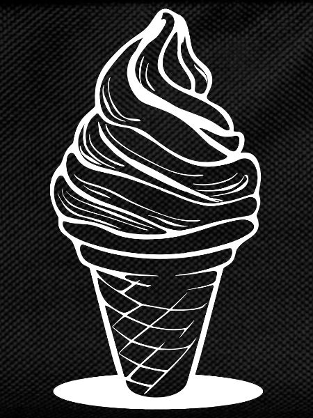 cream cone sketch