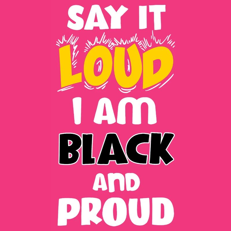 Loud Black Bold Statement Empowerment Design