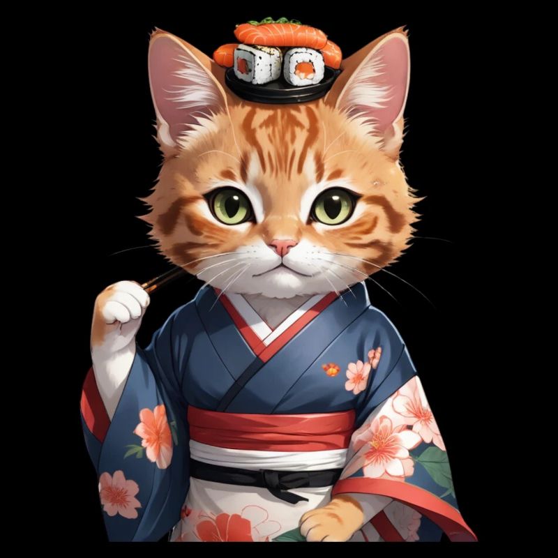 Sushi Cat Katze Japan