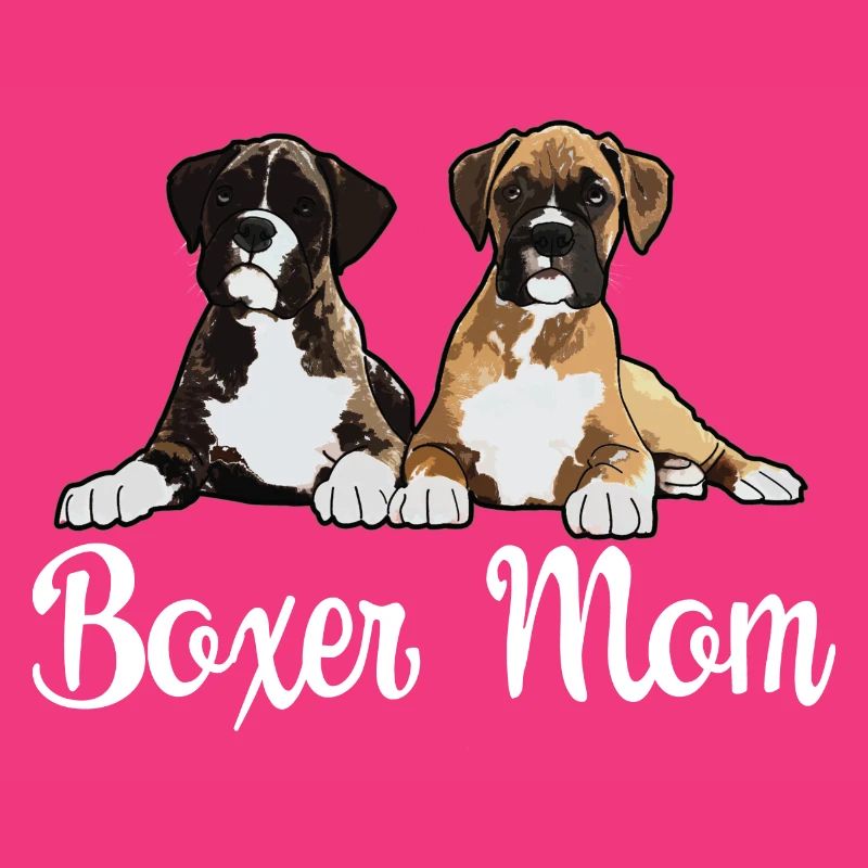Boxer Chien Boxer Maman