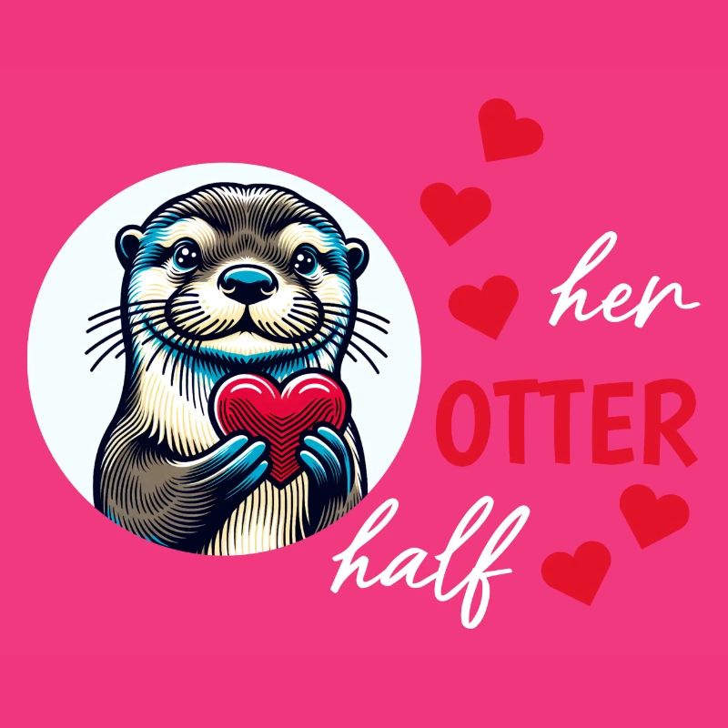 Otter half liebe geschenk