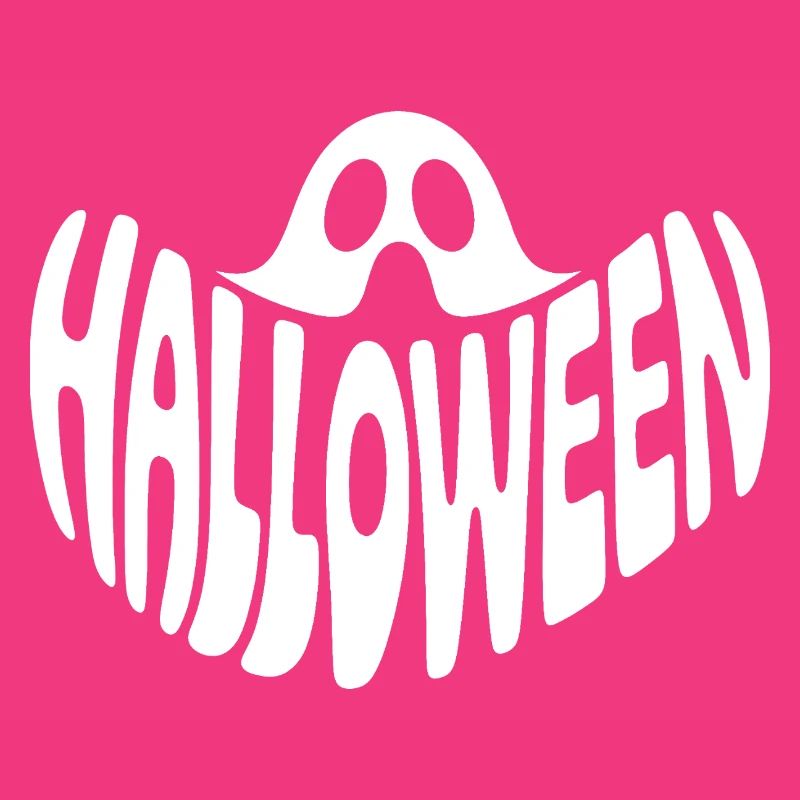 Ghost - Cool Halloween Logo