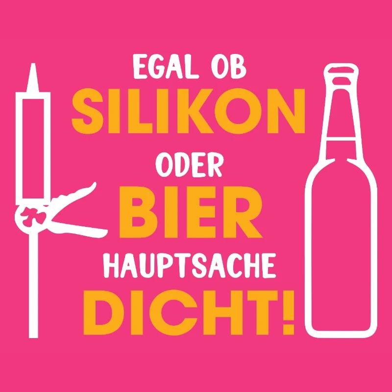 Silicone or beer – the main thing is that it is tight