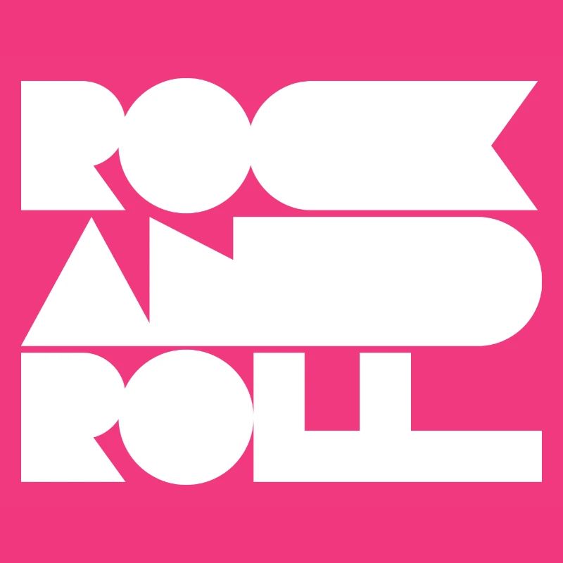 Rock and Roll Geometric Bold Cool Typografie