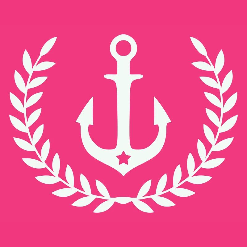 Anker im Lorbeerkranz