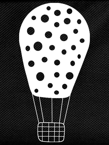 Hot air balloon white