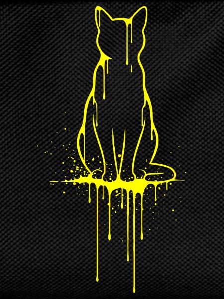 Cat Silhouette Gold Look