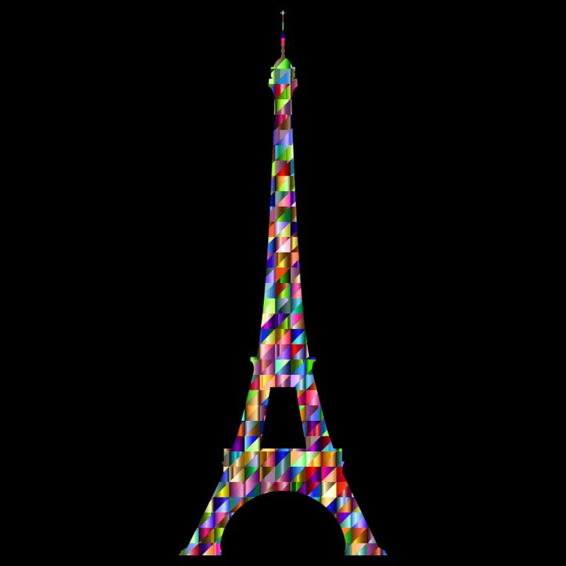 Eiffelturm Regenbogen
