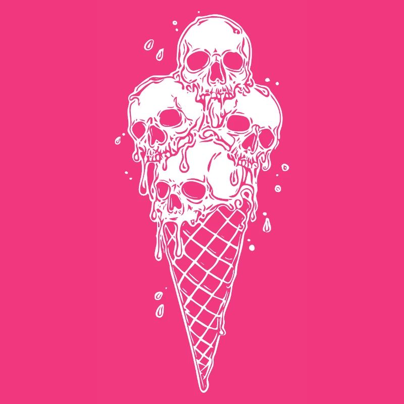 Skelett-Eiscreme Kunst