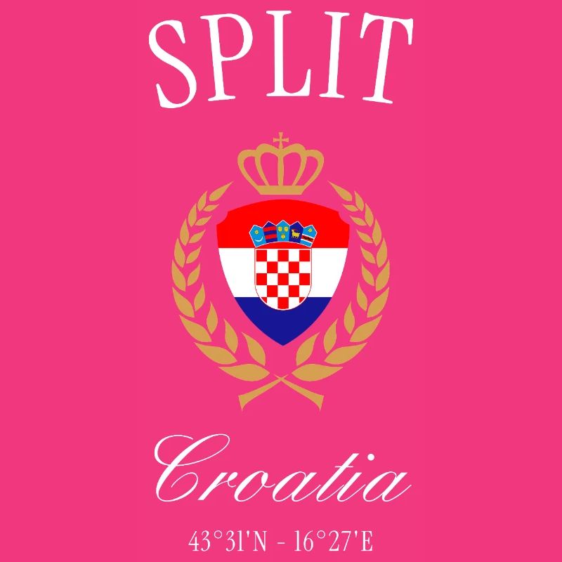 Split Kroatien Wappen Krone – Reise Souvenir
