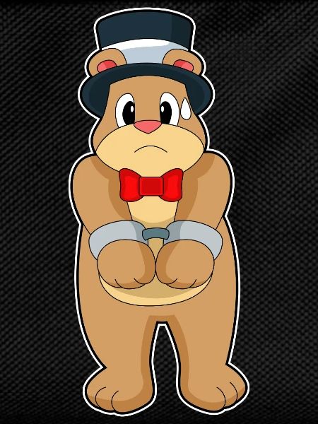 Bear Groom Handcuffs Wedding