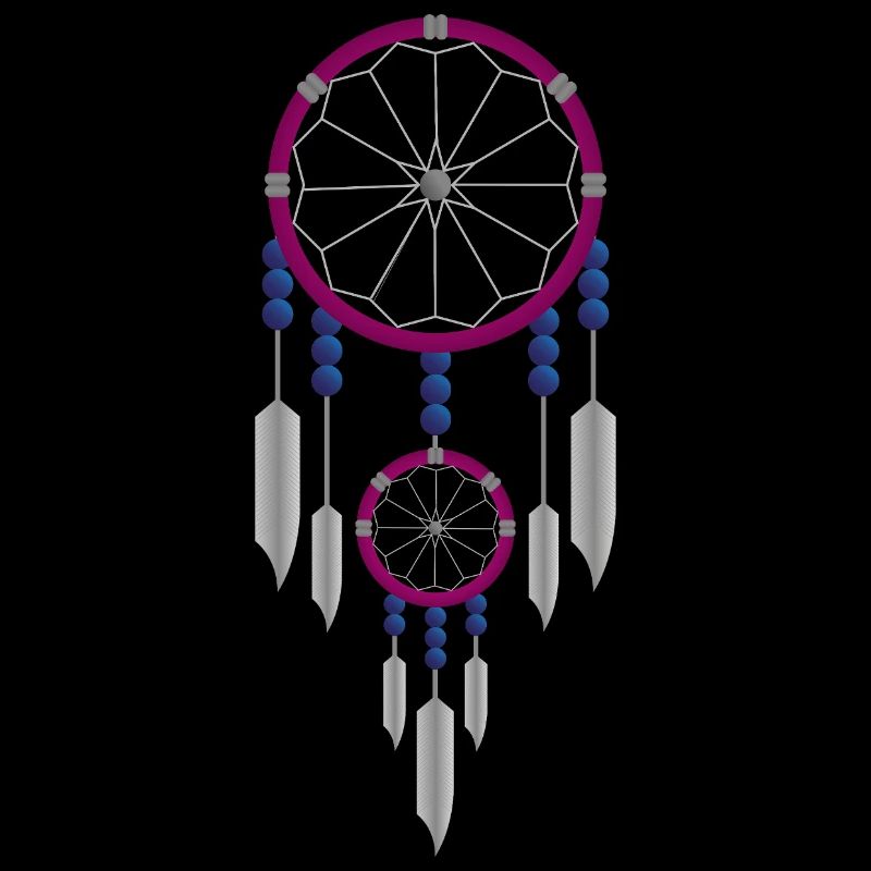 Attrape-rêves violet et bleu